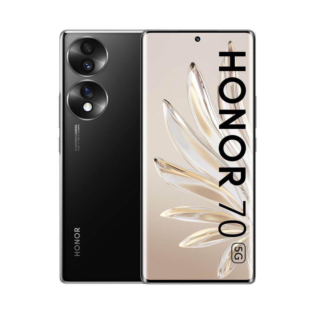 Honor 70 128GB 5G DS midnight black Smartphone (2022) sehr gut