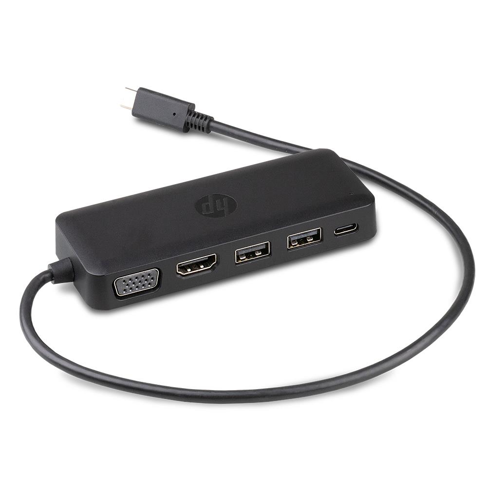 HP USB-C Travel Hub TPA-A601H Reise-Hub gut