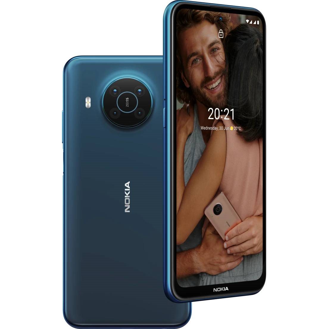 Nokia X20 128GB 5G Dual SIM 6,67" 8GB nordic blue Smartphone 2021 gut