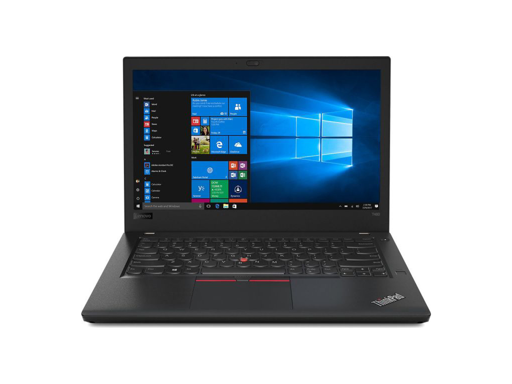Lenovo ThinkPad T480 i5-8350U 16GB 256GB 14" WIN10 Laptop QWERTY-UK hervorragend