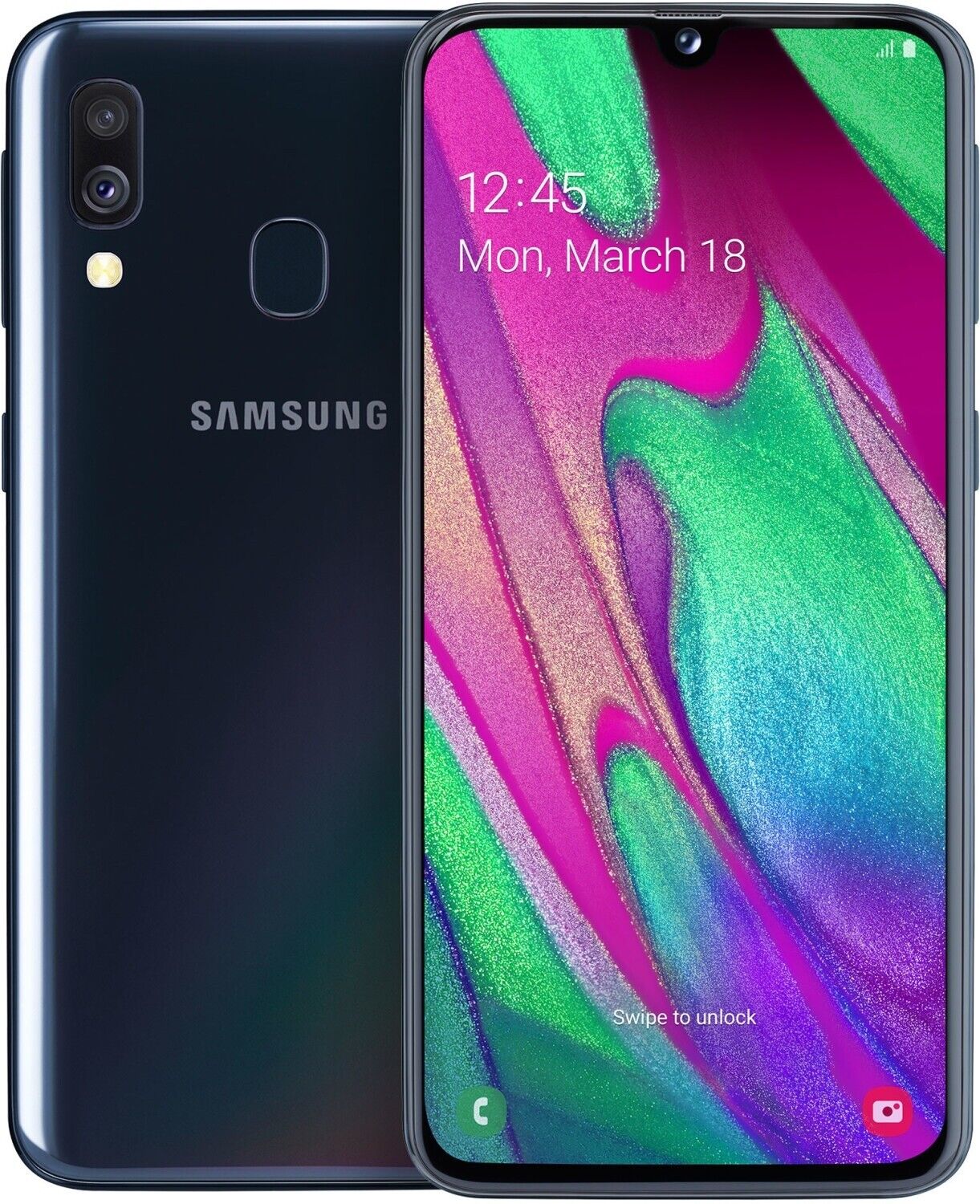 Samsung Galaxy A40 (2019 A405FN) 64GB LTE DS black Smartphone gut