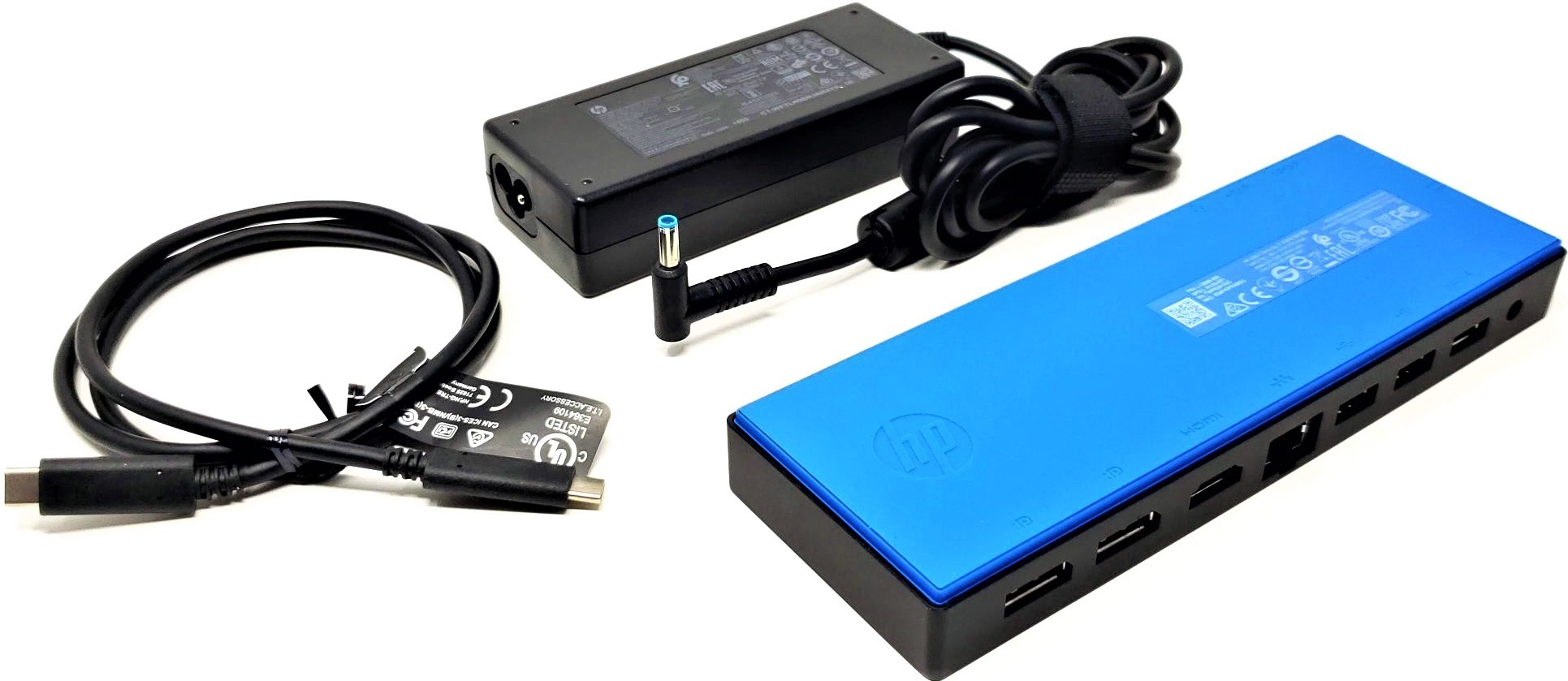 HP USB-C Dockingstation G4 (mit Netzteil 90 Watt und USB-C-Kabel) hervorragend