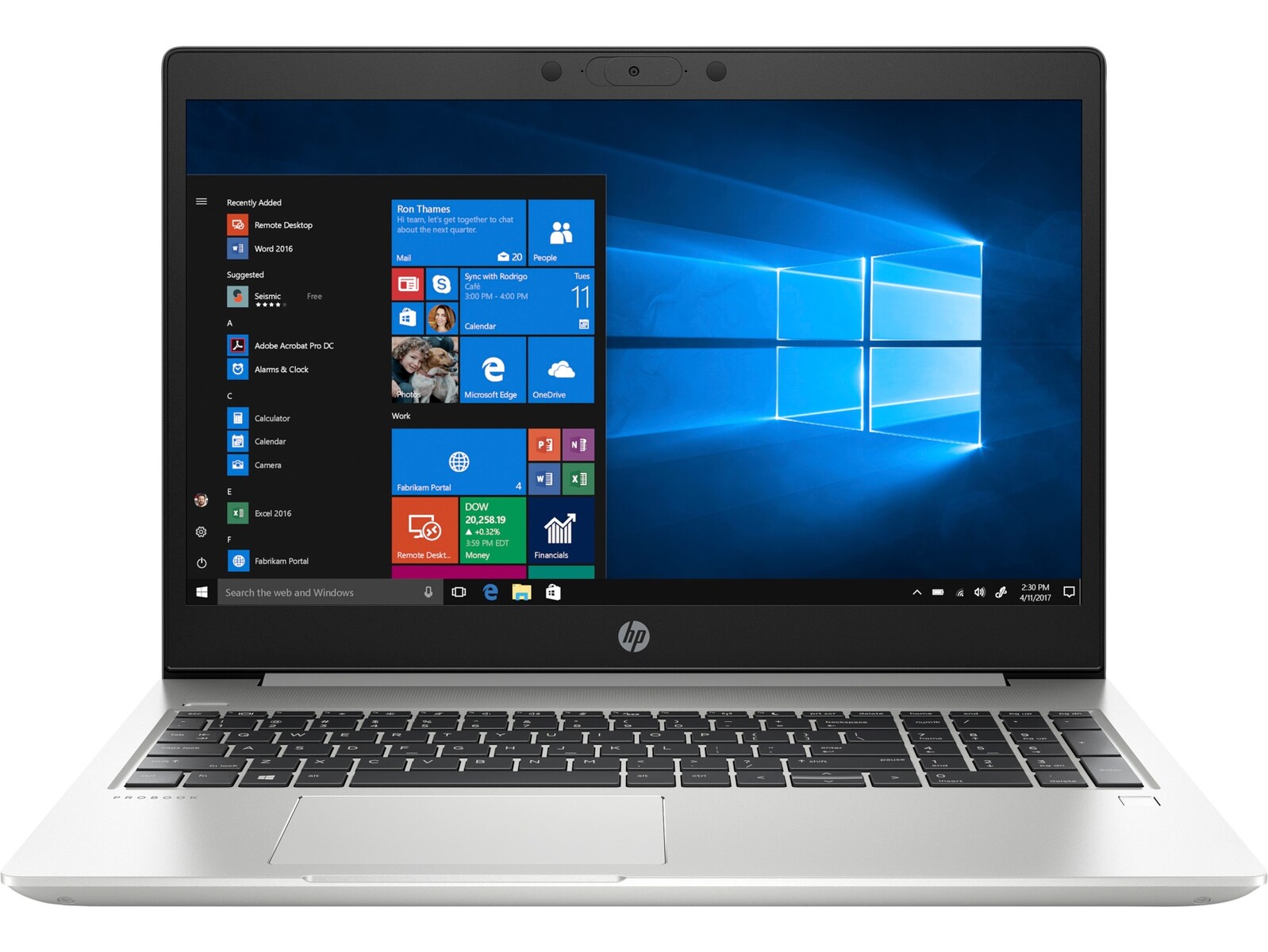 HP ProBook 445 G7 AMD Ryzen 5 4500U 8GB 256GB 14" FHD W10 Pro QWERTZ-DE hervorragend