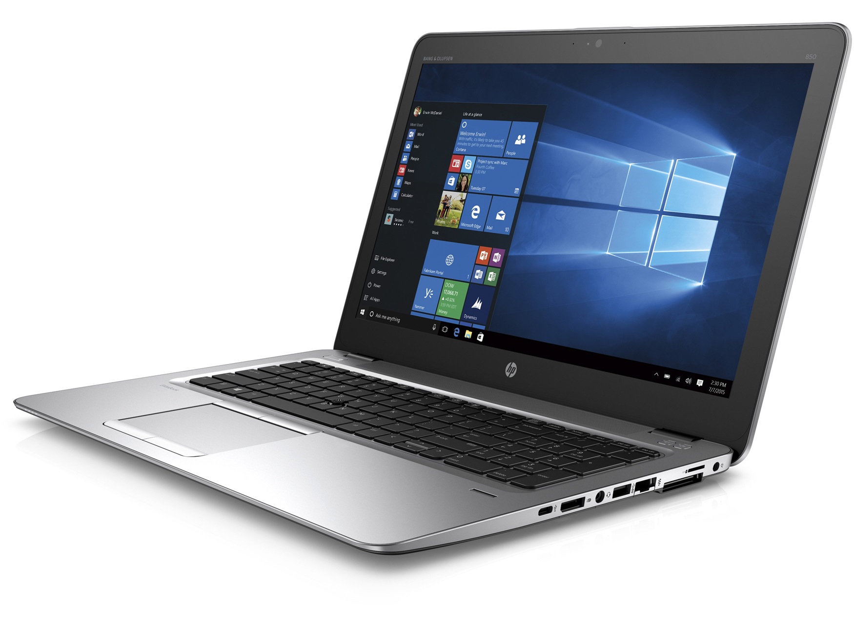 HP EliteBook 850 G3 i5-6300U 8GB 256GB 15,6" FHD QWERTZ-DE WIN10 Pro Laptop sehr gut