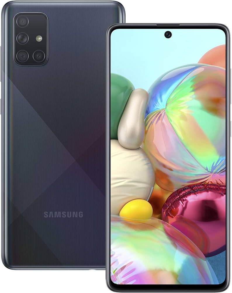 Samsung Galaxy A71 (A715F) 128GB black LTE Smartphone DS hervorragend