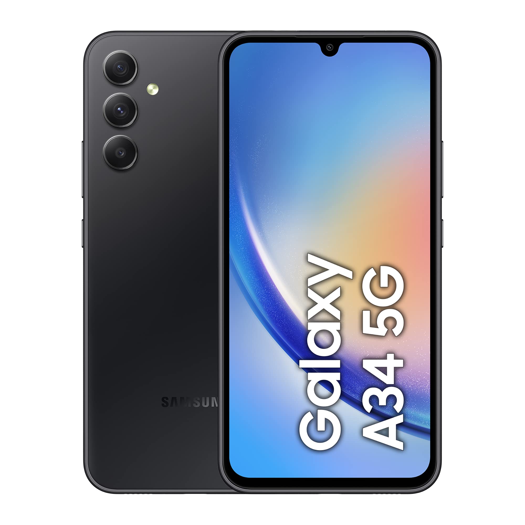 Samsung Galaxy A34 (2023 A346B) 5G 128GB DS black Smartphone ohne Simlock hervorragend