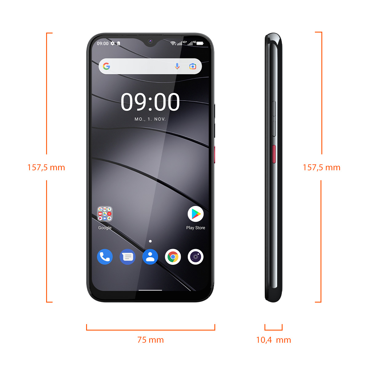 Gigaset GS5 (2021) DS E940-2796-00 128GB black LTE hervorragend