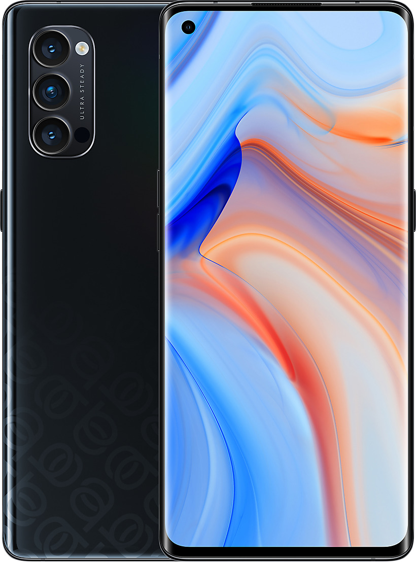Oppo Reno 4 128GB 5G DS 6,5" spaceblack Smartphone (2020) hervorragend