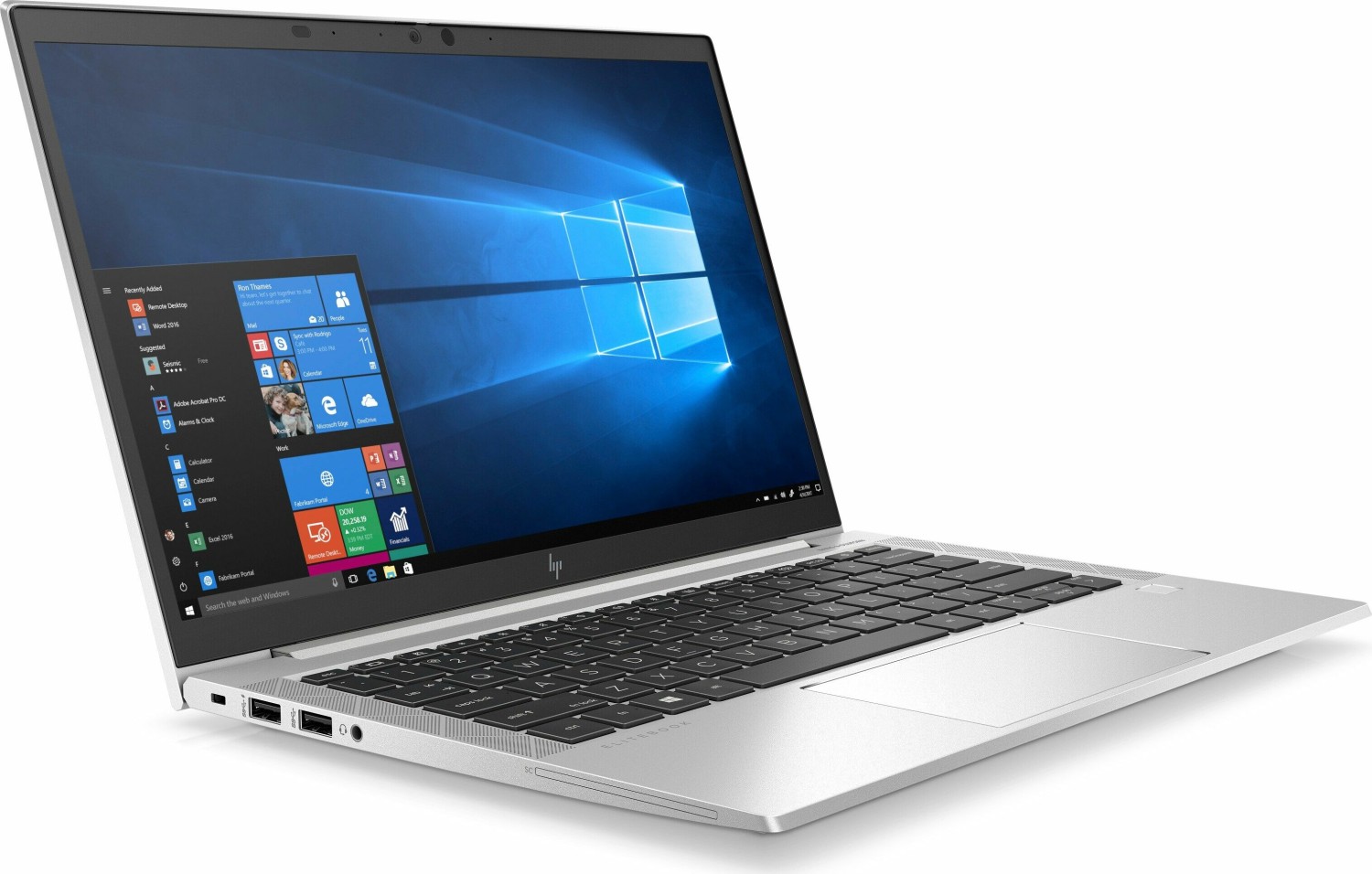 HP EliteBook 830 G7 13,3" FHD i5-10310U 16GB 256GB Laptop silver Win 11 Pro QWERTZ-DE hervorragend