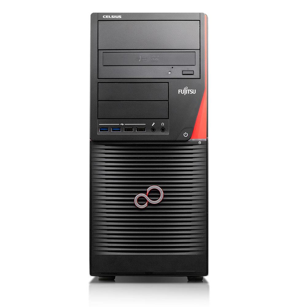 Fujitsu Celsius W550 Power Workstation Xeon E3-1220 V5 32GB 512GB WIN10 Pro Mini Tower hervorragend