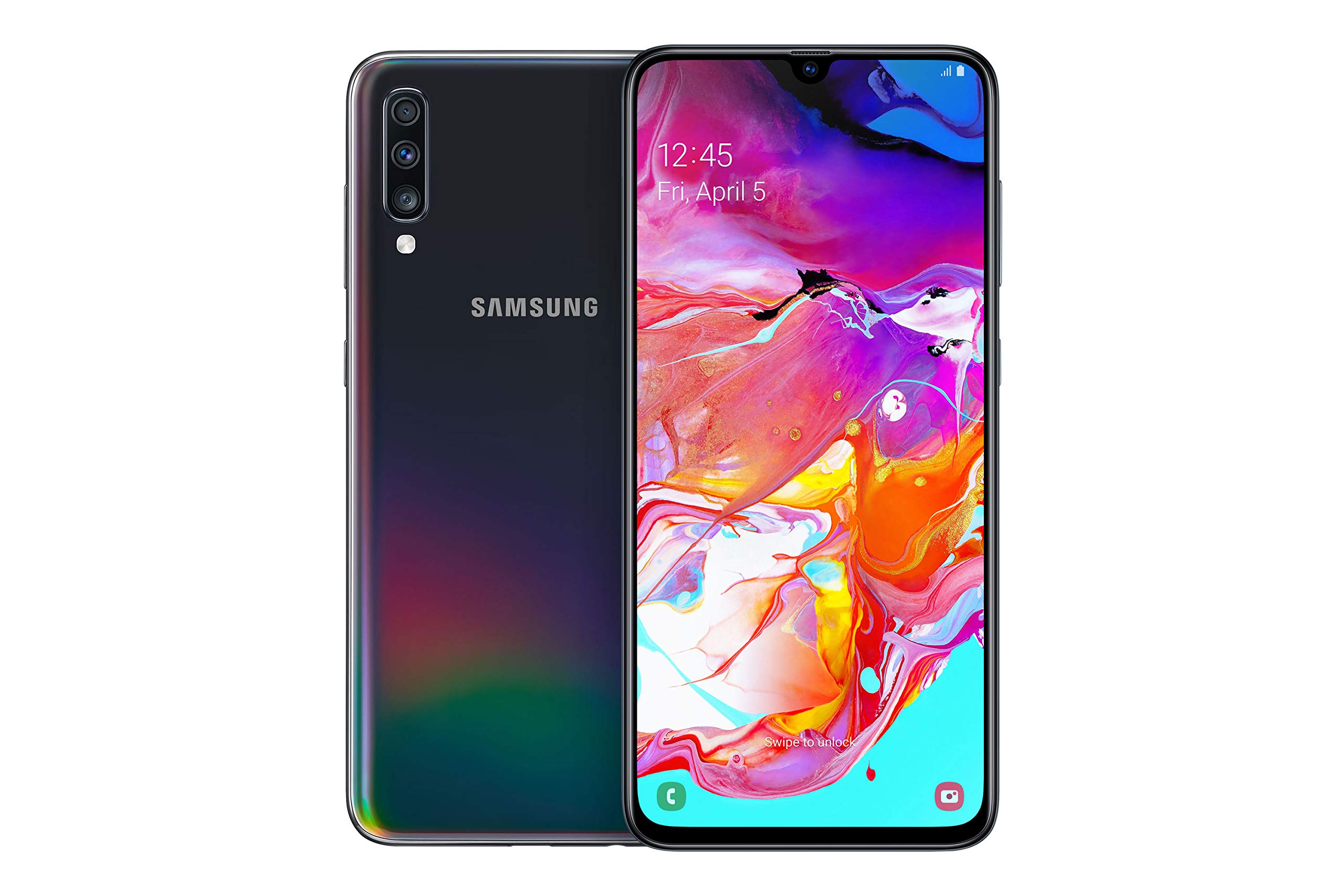 Samsung Galaxy A70 128GB LTE DS black Smartphone (A705FN/2019) gut