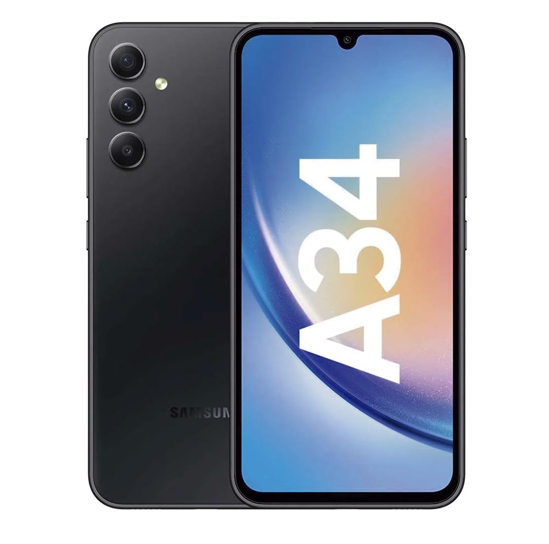 Samsung Galaxy A34 (2023 A346B) 5G 128GB DS black Smartphone ohne Simlock hervorragend