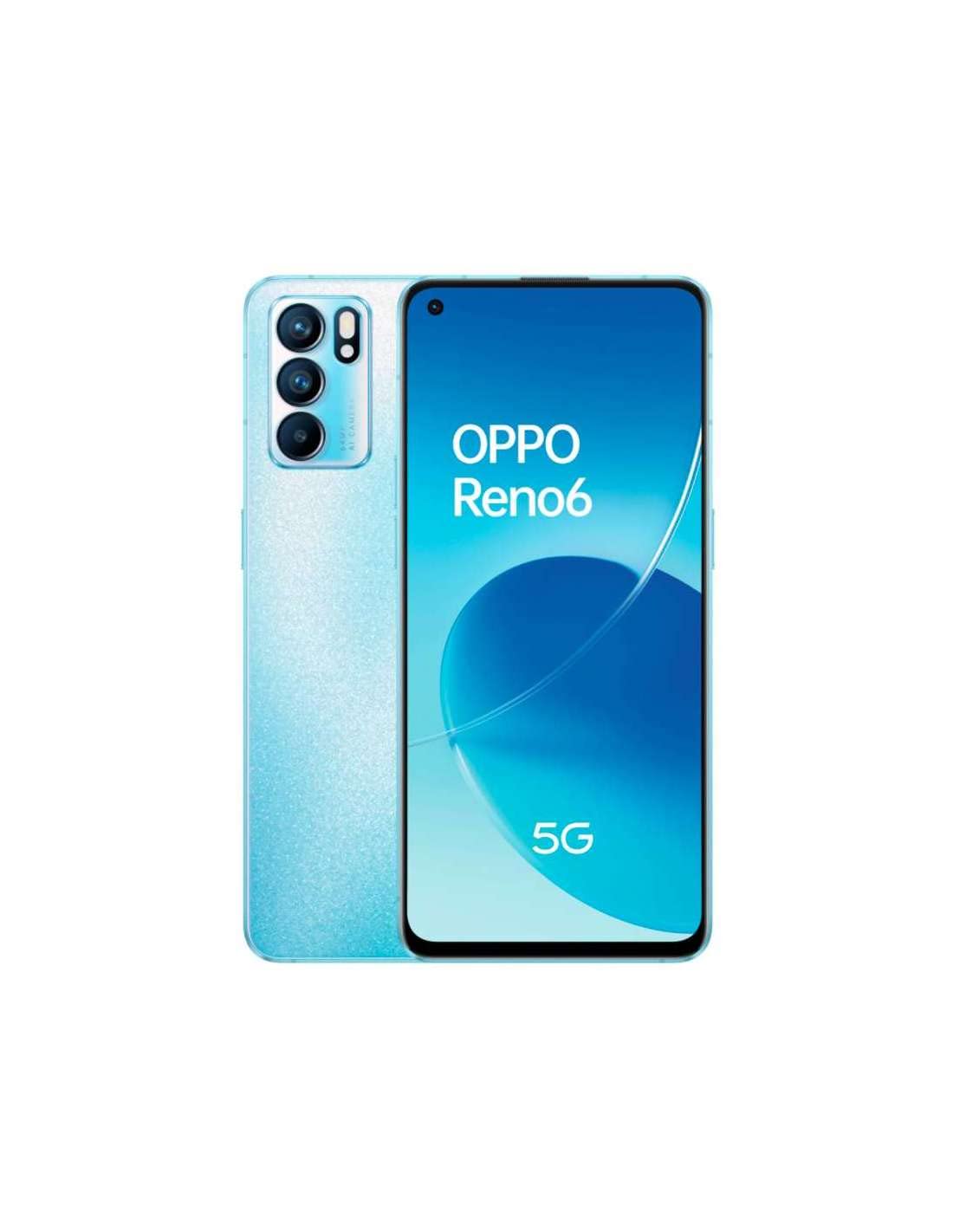 Oppo Reno 6 128GB 5G DS 6,43" blue Smartphone (2021) hervorragend