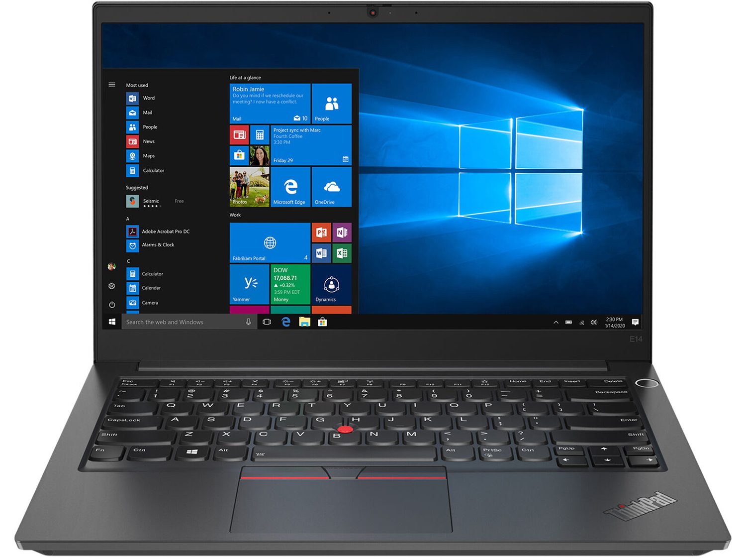 Lenovo ThinkPad E14 Gen2 14" FHD i5-1135G7 16GB 512GB Laptop black Win 11 Pro QWERTZ-DE BL hervorragend