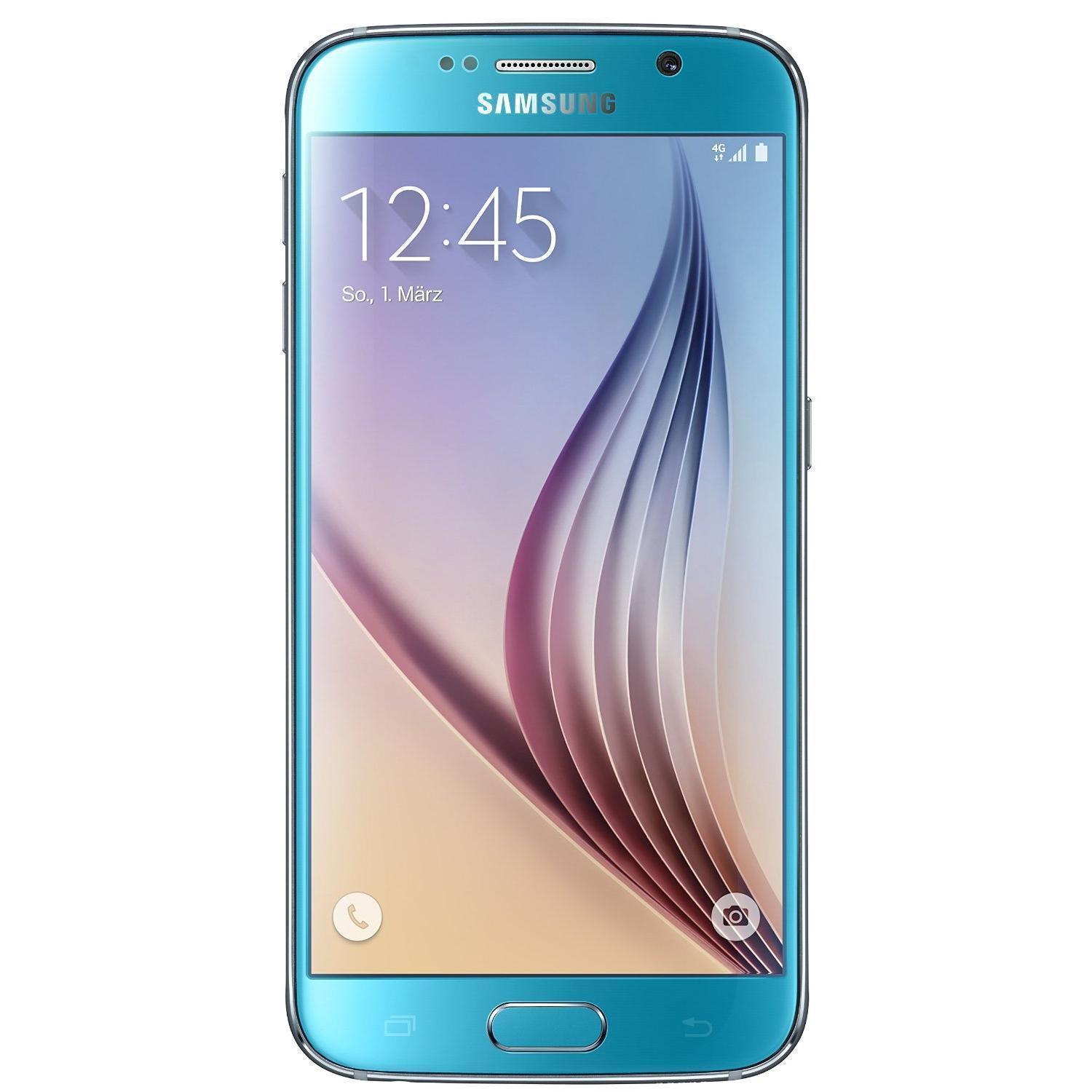 Samsung Galaxy S6 G920F 32GB blau Smartphone ohne Simlock hervorragend