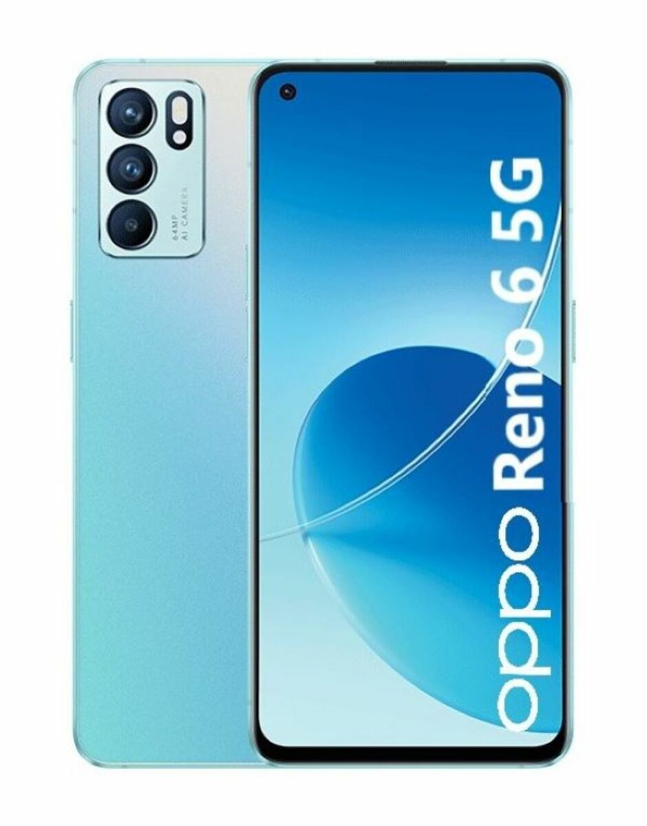 Oppo Reno 6 128GB 5G DS 6,43" blue Smartphone (2021) hervorragend