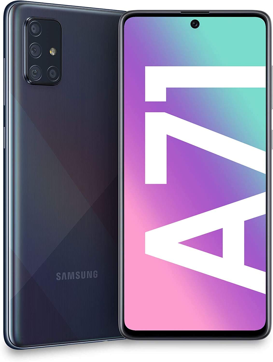 Samsung Galaxy A71 (A715F) 128GB black LTE Smartphone DS hervorragend