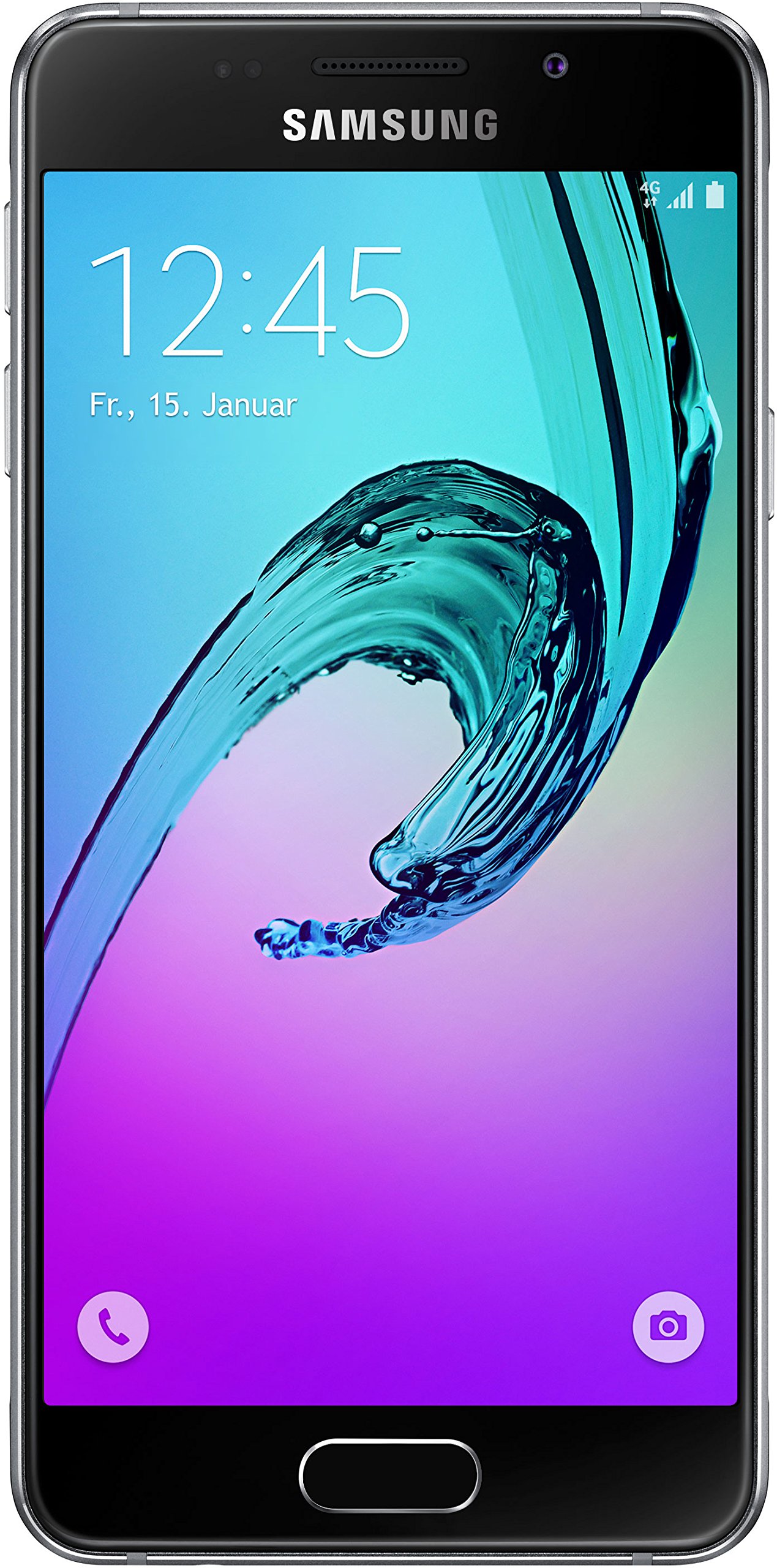 Samsung Galaxy A3 (2016) A310F 16GB black LTE Smartphone ohne Simlock hervorragend