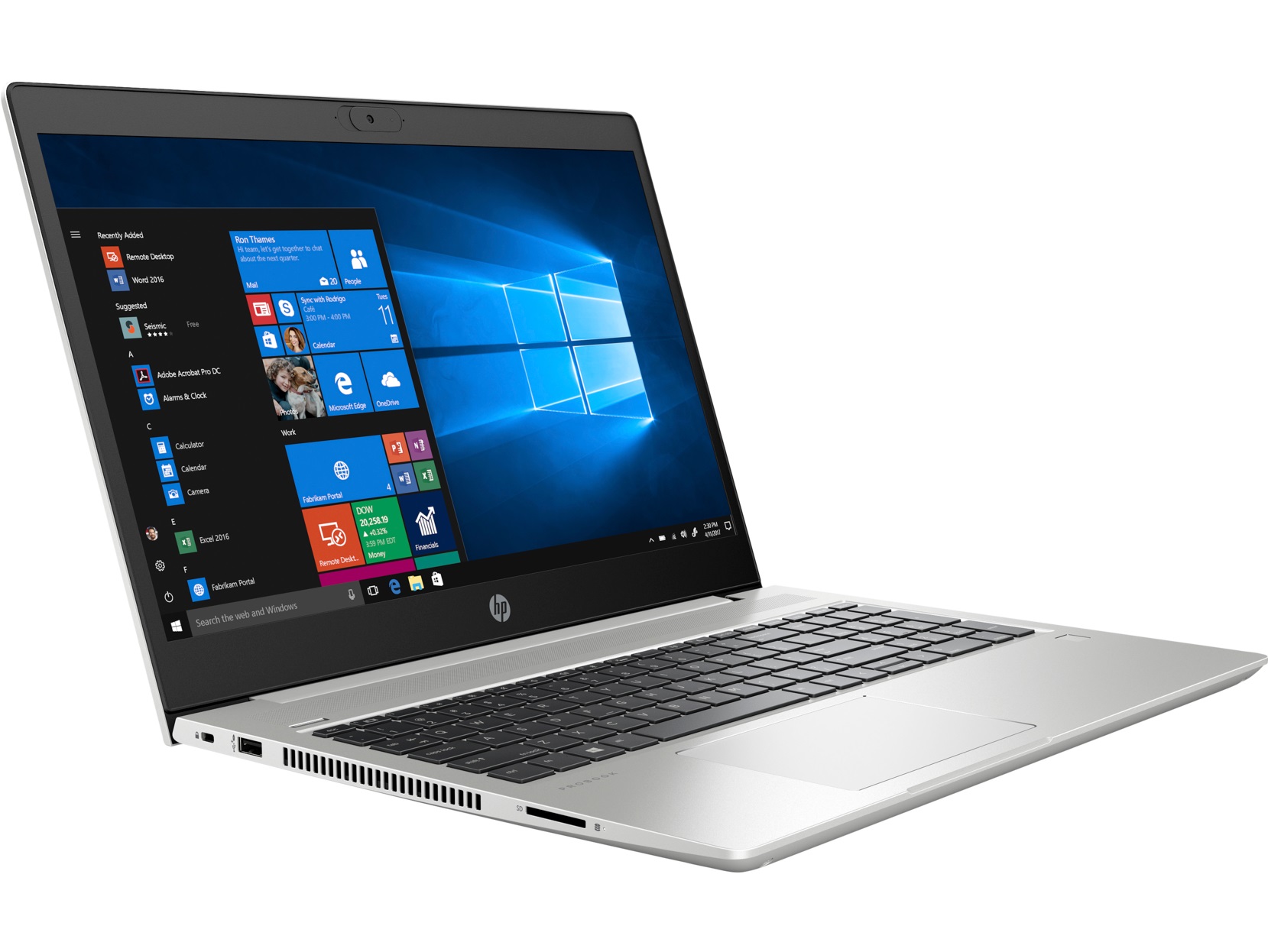 HP ProBook 445 G7 AMD Ryzen 5 4500U 8GB 256GB 14" FHD W10 Pro QWERTZ-DE hervorragend
