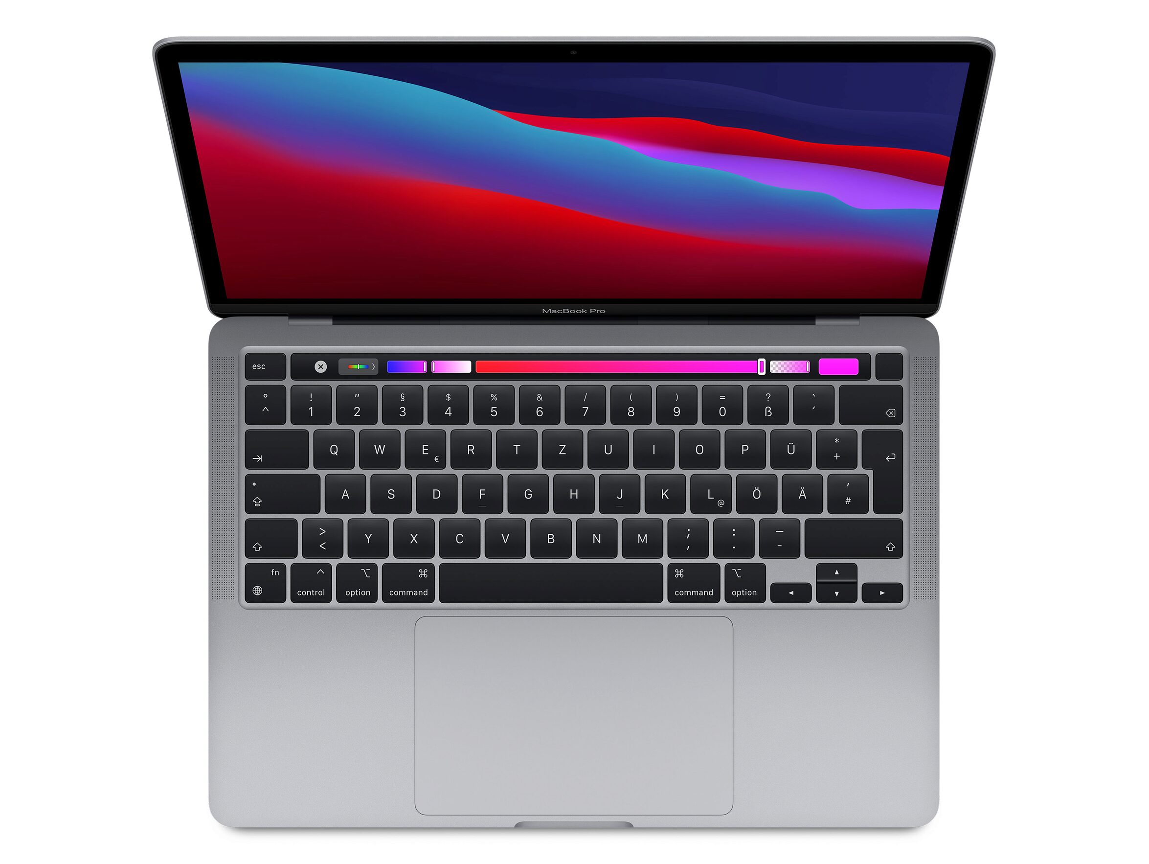 Apple MacBook Pro 13 (16,2 2020) i5  32GB 1TB space gray QWERTY hervorragend