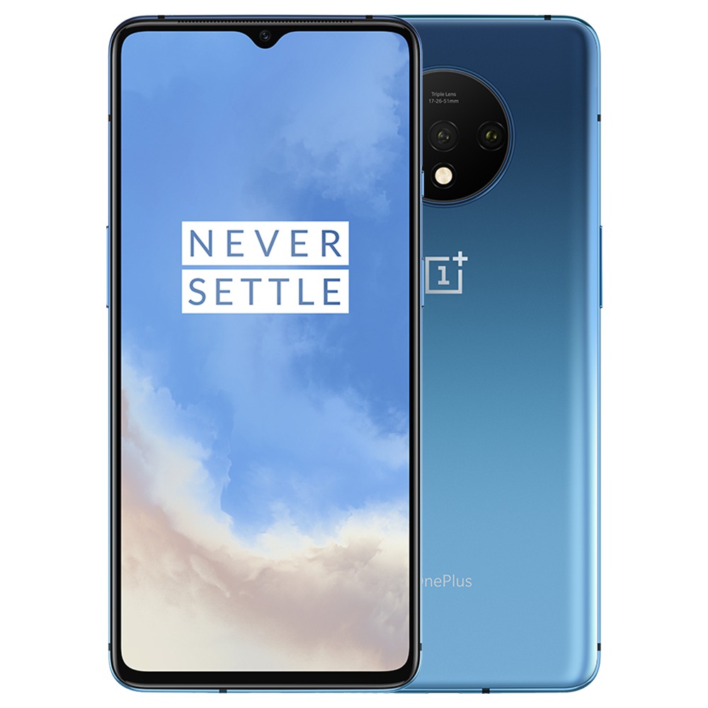 OnePlus 7T 128GB LTE DS glacier blue Smartphone sehr gut