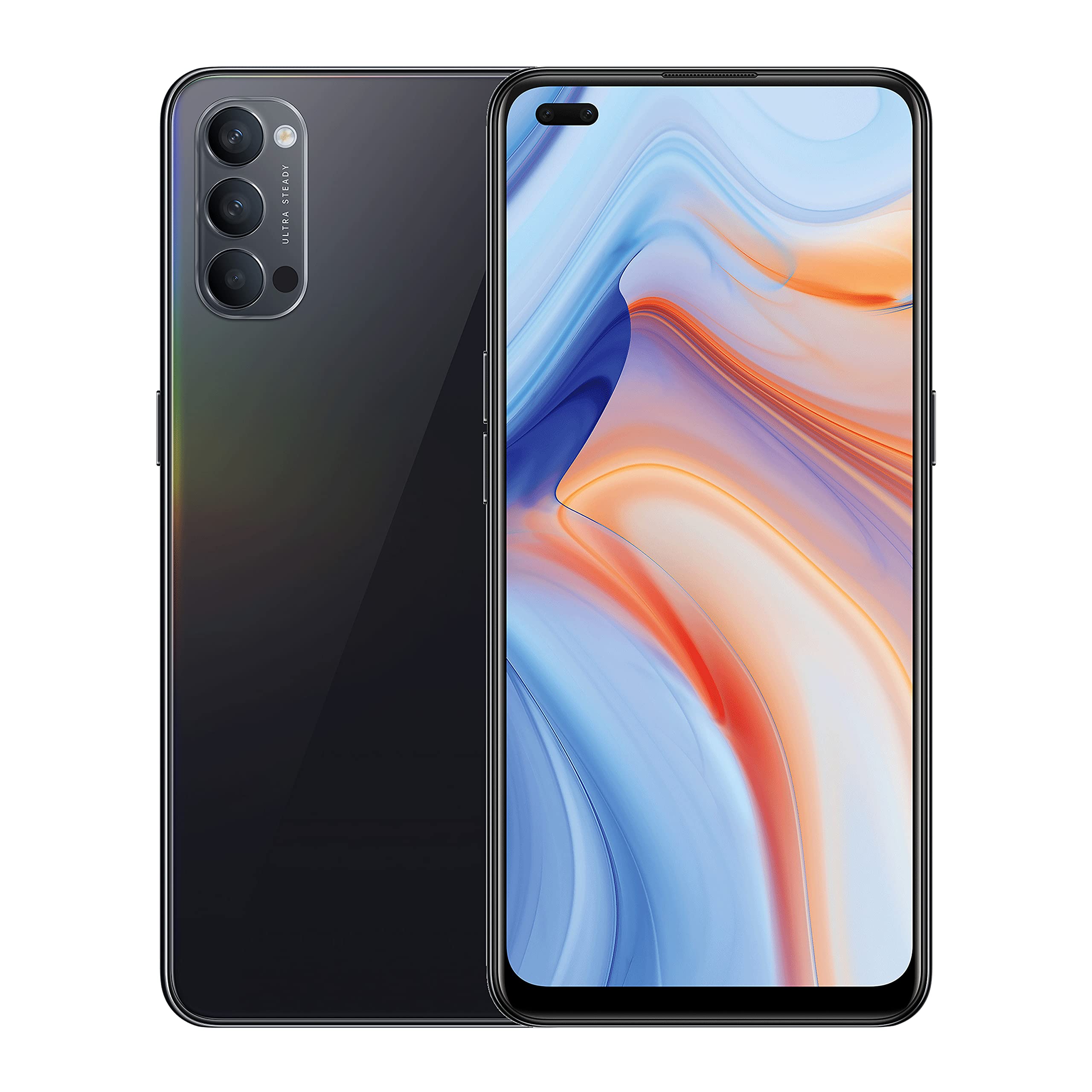 Oppo Reno 4 128GB 5G DS 6,5" spaceblack Smartphone (2020) hervorragend