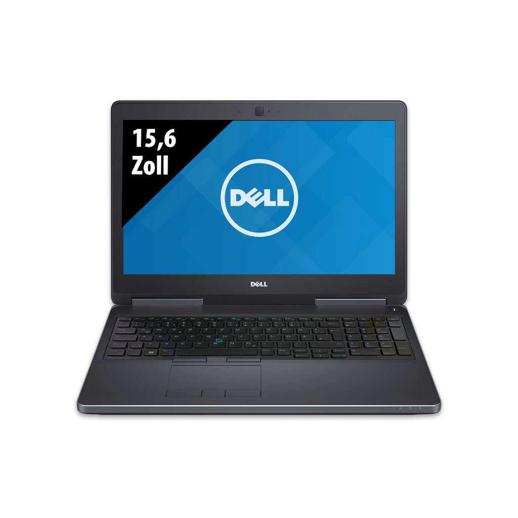 DELL Precision 7510 i7-6820HQ 24GB 512GB 15,6" WIN10 Pro Mobile Workstation hervorragend